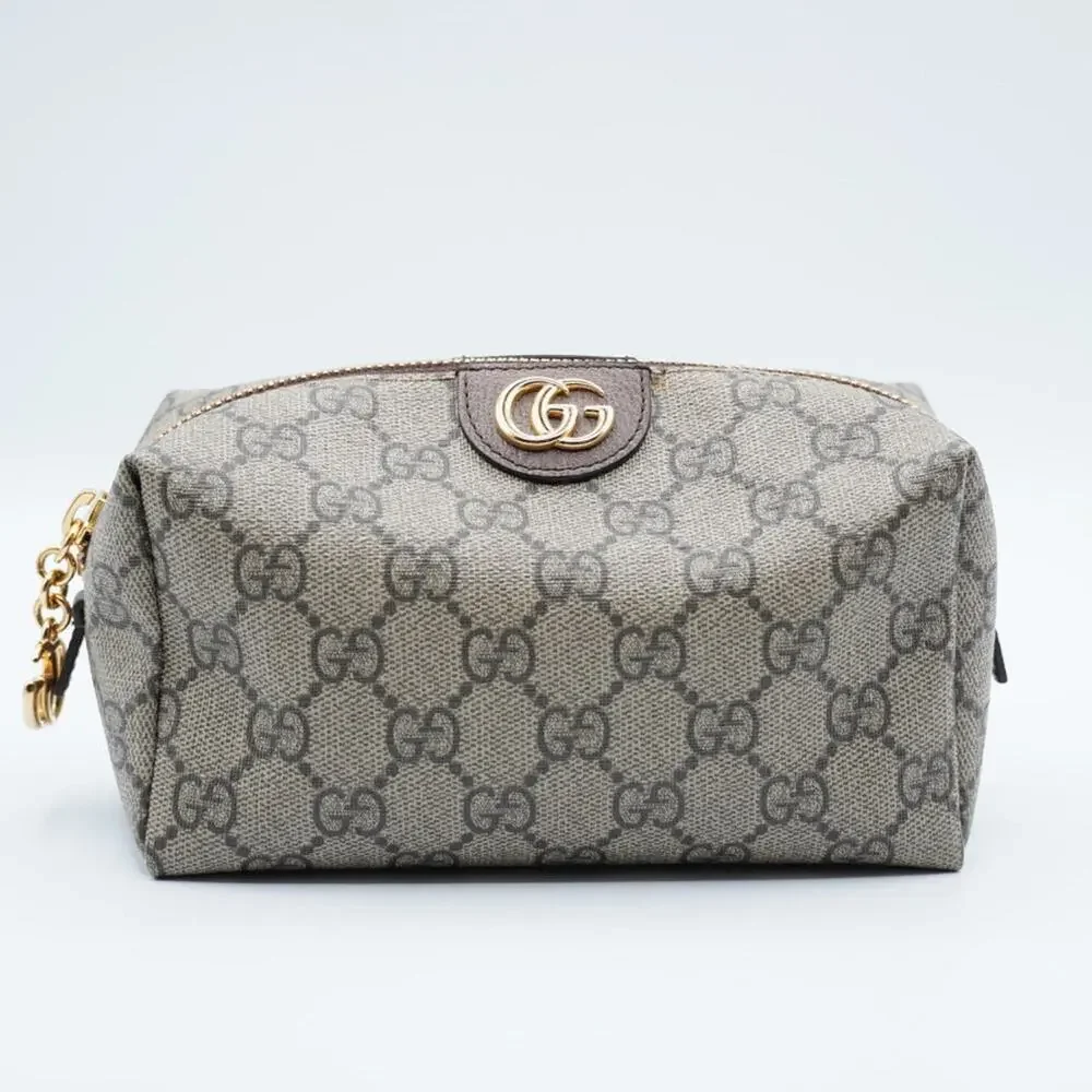 Gucci GG Supreme Monogram Canvas Ophidia Cosmetic Case - Picture 1 of 11